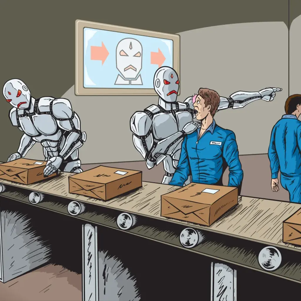 IA substituindo humanos, automação, obsolescência profissional